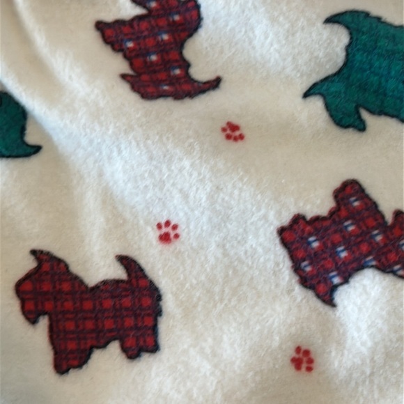 Accentuette by Lanza of Salzburg Flannel Cotton Nightgown Tartan Scottie Dogs - Picture 12 of 15